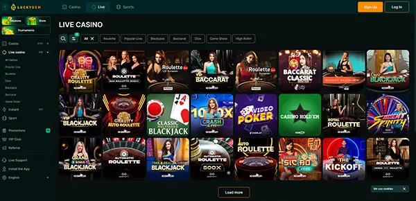 Live casino Lucky Gem